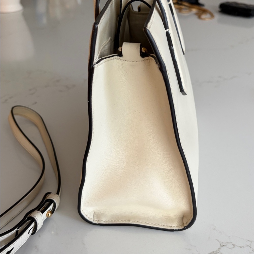 Gucci GG Bow Ivory Leather Small Tote Crossbody Bag Double G Ribbon Entrupy Auth - Picture 5 of 15